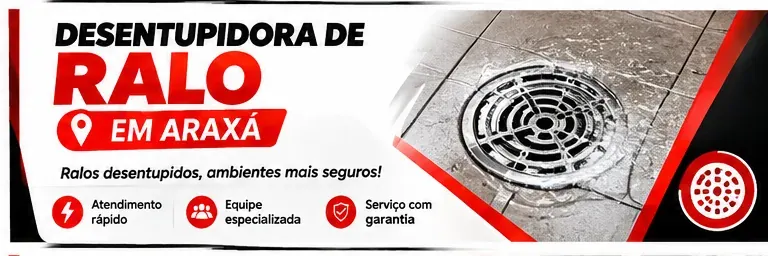 Desentupidora de ralo em Araxá - Urgência Desentupidora